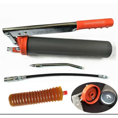 Dây kéo Carlson khí nén áp suất cao súng bắn mỡ liên tục máy xúc đầu máy bơ dầu bom bơ chuyên dụng súng bơm mỡ bằng điện máy bơm mỡ mini