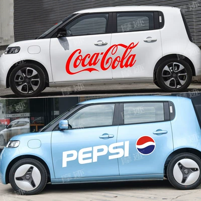 Người Nổi Tiếng Internet Miếng Dán Euler R2 Xe Ô Tô Mèo Trắng Pepsi Coca-Cola Xe Màu Dán Xe Điện Miếng Dán Trang Trí tem xe hơi tem xe ô to đẹp