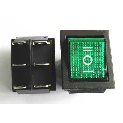 cầu chì ống 10a Công tắc nguồn 6 chân 3 tốc độ 2 cực 6 chân 3 tốc độ tiến và lùi KCD4 dành cho ô tô điện và xe máy trẻ em cầu chì cầu chì 10a