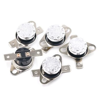 KSD301 Công tắc điều khiển nhiệt độ Bộ điều khiển nhiệt độ thường đóng thường mở 40/45/85-180 độ 250V/10A vỏ cầu chì