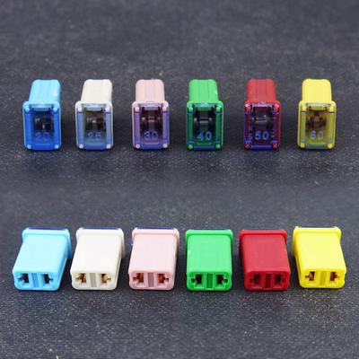 cầu chì nhiệt Cầu chì vuông nhỏ cầu chì xe hơi cầu chì cắm vào dòng điện 20A3040A50A60A cầu chì ô tô đế cầu chì