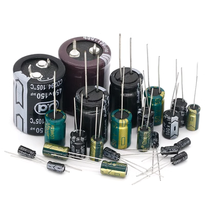 Cắm trực tiếp tụ điện điện phân nhôm 16V 25V 35V 50V 100uf 1000uf 3300UF 4700UF rơ le thời gian