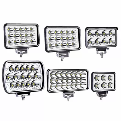 đèn led oto Đèn pha máy xúc đèn LED 24V Máy xúc cánh tay ánh sáng xe nông nghiệp loạn thị siêu sáng xe kỹ thuật xe nâng tải ánh sáng đèn bi led cho ô tô đèn ô tô