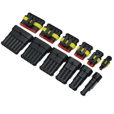 cos nối thẳng Ổ cắm chống nước xe hơi AMP nam-nữ để cắm thiết bị đầu cuối tốc độ đầu nối chuyển đổi HID 1/2/3/4/5/6p đầu nối dây điện chống nước đầu cos nối dây điện