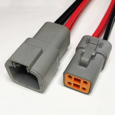 đầu cos nối thẳng Chống Thấm Nước Ô Tô Đầu Nối 2 Nhân Dây Cao Cấp Đèn Cắm 4 Lỗ Ổ Cắm Động Cơ Deutsch Loại DTP-04 dau cos ghim cút nối dây điện