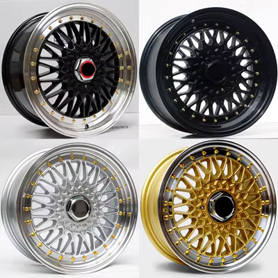 lazang ô tô Bánh xe nổ rùa retro sửa đổi 15 inch 14 Yue Ye Wuling mini Fit Poussin Jetta bánh xe vành rộng Big Dipper thanh lý lazang 14 lazang 18 inch 5 lỗ