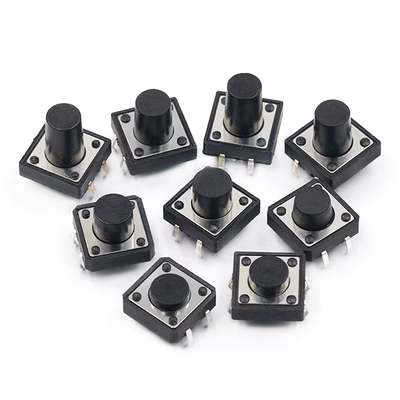 Nút cảm ứng 4 chân dọc Micro Switch plug-in 12x12x4.3/5/6/7/8/9/10/12/13/16mm công tắc ngắt mát ô tô