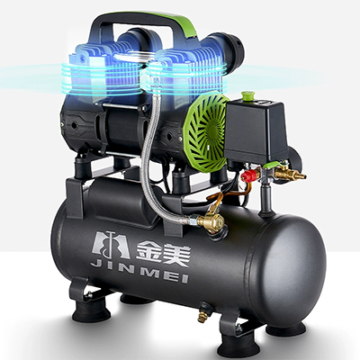 súng xịt khí nén 220V Mini Nhỏ Không Dầu Im Lặng Không Khí Gỗ Phun Sơn Bơm Di Động Máy Bơm Không Khí Không Khí súng xì hơi khí nén
