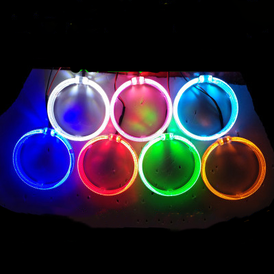 Đèn bi led cho ô tô đèn led ô tô Angel Eye kính chiếu hậu tròn