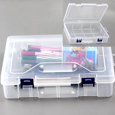 Hộp sửa chữa O-ring trong suốt hoàn thiện hộp lưu trữ các bộ phận hộp 15 lưới 24 lưới Hộp công cụ sửa chữa có thể tháo rời phớt làm kín trục moay ơ xe tải