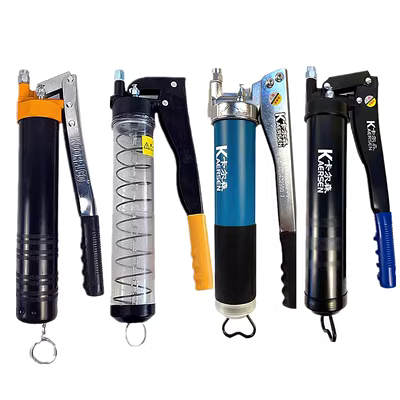 Loại dây kéo hướng dẫn sử dụng súng mỡ Bom mỡ súng đặc biệt 900cc áp suất cao đơn đôi thanh áp lực ống tiêm máy móc hạng nặng bơm mỡ cầm tay mini súng bơm mỡ dùng pin