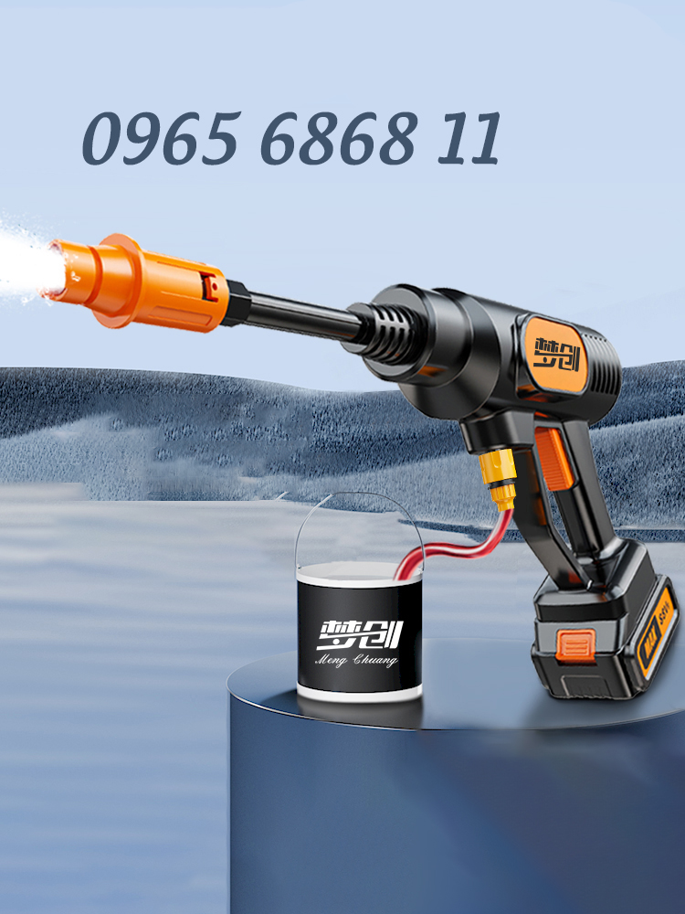 súng rửa xe áp lực cao cầm tay chất lượng cao  súng phun bọt tuyết công suất 300W