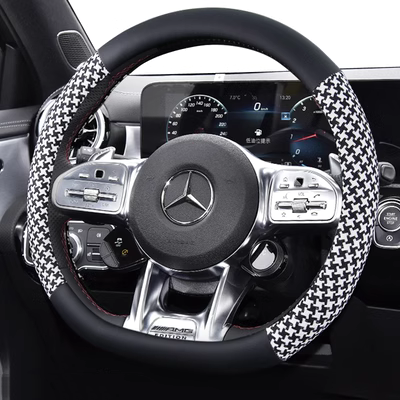 Bọc vô lăng ô tô phù hợp cho xe Mercedes-Benz C-class E-class A GLAGLCGLB bốn mùa chống trơn trượt thấm mồ hôi Bọc tay lái loại D vô lăng hyundai bình dầu trợ lực lái