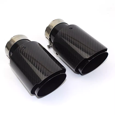 Xe mới tùy chỉnh ống xả bằng thép không gỉ chất lượng cao AK120 cuộn sáng đồng bằng không dấu sợi carbon đuôi ống vệ sinh ống xả ô tô ống xả đoạn cuối kia morning