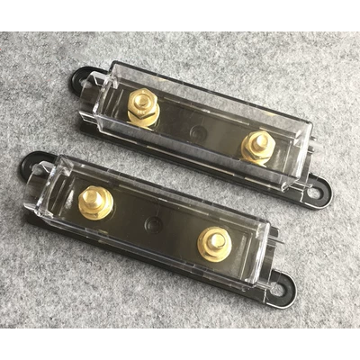 công tắc ngắt mát ô tô Ear Black Base Box Blade Car Geramic | Anl Fork Bolt Bolt -type Fuse Sheet Golden Conservation Tab gia cầu chì 2a cầu chì 15a