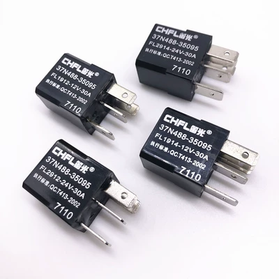 cầu chì schneider Rơle tự động 30a có thể thay thế chiếc xe gốc 4 pin, 5 pin, rơle rơle không khí quạt 12V24V cầu chì 10a cầu chì 3 pha