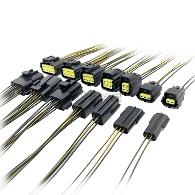 Đầu nối xe hơi AMP xe dây nịt ổ cắm 2P nam và nữ mông thiết bị đầu cuối kết nối chống thấm nước 6 lỗ đầu cosse dây điện cos nối dây điện