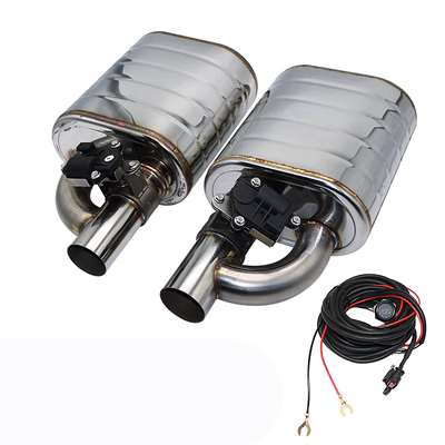 Ống xả ô tô được cải tiến bằng van điện bằng thép không gỉ, công tắc một nút bấm điều khiển âm thanh trầm của xe thể thao và nổ tung ống xả trên đường phố. dây curoa cam cho thuê kích thủy lực