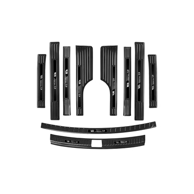 Thích hợp cho việc nâng cấp và sửa đổi nhãn dán bảo vệ ngưỡng cửa L9L8L7 lý tưởng, đồ dùng trang trí xe hơi đặc biệt chào mừng bằng bàn đạp chân lưỡi gạt mưa ô tô lưỡi gạt mưa silicon