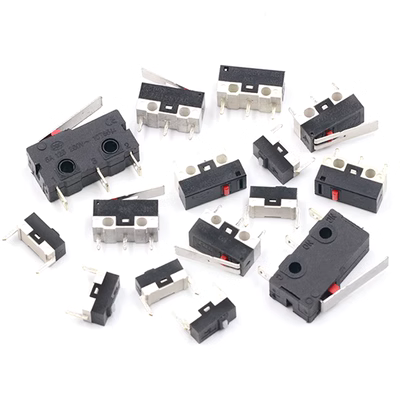 Switch chuột tay cầm 3 chân nút lăn chân trái phải cong nhẹ 1A 125VAC (10 cái) cầu chì 3 pha