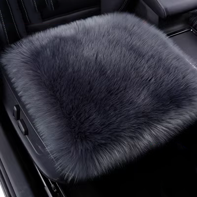 Đệm Lót Ghế Ô Tô Len Mùa Đông Xe Ngắn Sang Trọng Đệm Ghế Bộ 3 Tất Cả Trong Một Bốn Mùa đơn Chip Nhiệt Ô Tô Chăn lọ đựng nước hoa ô tô