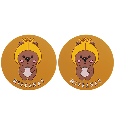 Dễ thương xe hơi nước Coaster lưu trữ khe cắm miếng lót phim hoạt hình sáng tạo nội thất ô tô cung cấp thảm chống trượt đa năng dành cho nữ lót ghế