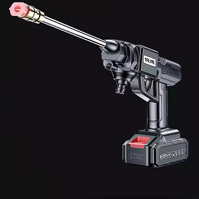 Đức nhập khẩu không dây cao áp máy rửa xe công suất cao hộ gia đình mạnh mẽ súng nước pin lithium di động sạc xe rửa súng máy rửa xe súng xịt nước áp lực cao