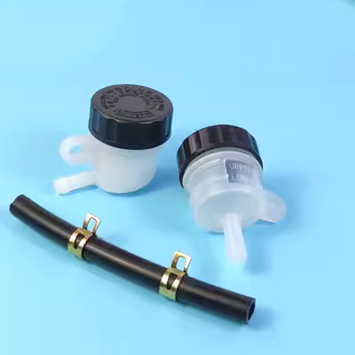 dầu trợ lực Xe địa hình đầu máy xe máy cải tiến đĩa phanh dầu nồi phanh bơm chủ bơm tách dầu tròn vuông phổ thông bình dầu trợ lực bằng khí nén thước lái oto