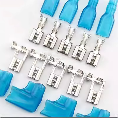 Máy nước nóng máy điều hòa không khí phích cắm tủ lạnh chèn đầu cọc máy nén lò xo dày 6.3 Bộ thiết bị đầu cuối ép lạnh bình nước phụ khung đỡ két nước i10