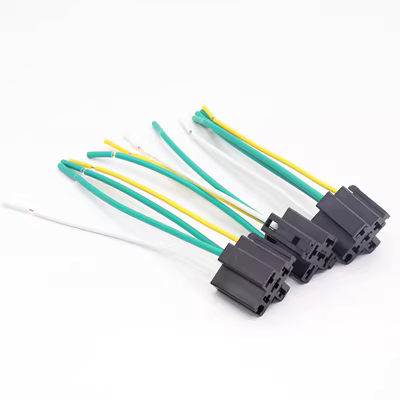 rơ le thời gian 40A12V24V ổ cắm bốn dây Rơle ô tô dây tiêu chuẩn Hoa Kỳ Đèn pha 4 chân thường mở ổ cắm Ổ cắm GPS 5 dây rơ le nhiệt độ rơ le nhiệt 1 pha