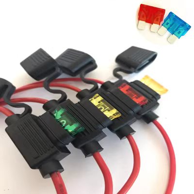 Hộp cầu chì chống thấm nước ô tô ổ cắm cầu chì sửa đổi giá đỡ cầu chì với dây 30CM và miếng bảo hiểm cầu chì schneider cầu chì panasonic