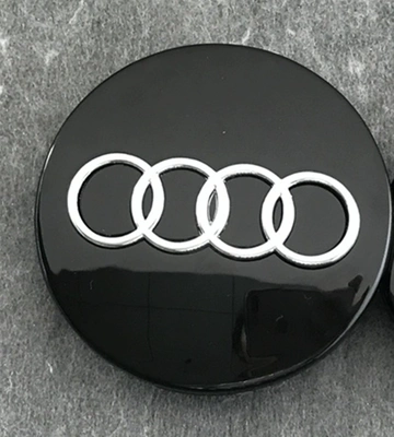 đề can dán xe ô tô Audi A4LA3A5A6LQ2LQ3Q5L trung tâm vỏ xe ô tô logo phụ kiện trang trí nắp trung tâm nhãn decal dán xe ô to tem dán xe oto