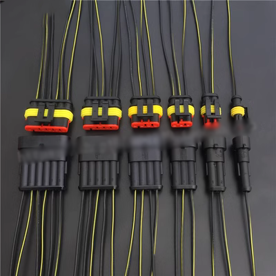Xe dây điện cắm chống thấm nước Giấu cắm ổ cắm cắm nam nữ mông khớp 2 lõi lỗ mông cắm đầu cos nối dây điện đầu cos nối dây điện