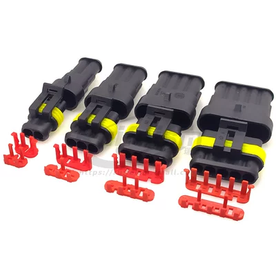 cos nối dây điện Ô Tô Chống Thấm Nước Đầu Nối AMP Cắm Ổ Cắm Nam Nữ Đầu Nối Dây Đầu Nối Dây Dây Sừng đầu cos nối dây điện khớp nối dây điện