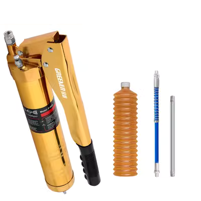 máy bơm mỡ bằng khí nén Rừng Xanh Hướng Dẫn Sử Dụng Áp Lực Cao Súng Mỡ Xe Nâng Máy Xúc Sâu Bướm Đặc Biệt Thanh Bánh Răng Đôi Bơ Hiện Vật Viên Đạn Tiết Kiệm Nhân Công máy bơm mỡ dùng pin máy bơm mỡ bò khí nén