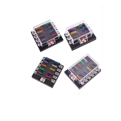 Hộp cầu chì ô tô sửa đổi một trong 1 trong nhiều ra 6 8 10 12 chiều với đế chèn phụ kiện cầu chì ống 5a cầu chi