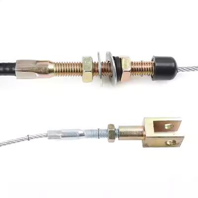Máy xúc tay ga lắp ráp cáp điều khiển máy kéo máy xúc điều khiển máy gặt đập đã sửa đổi cáp ga bằng tay rotuyn thước lái thước lái ô tô