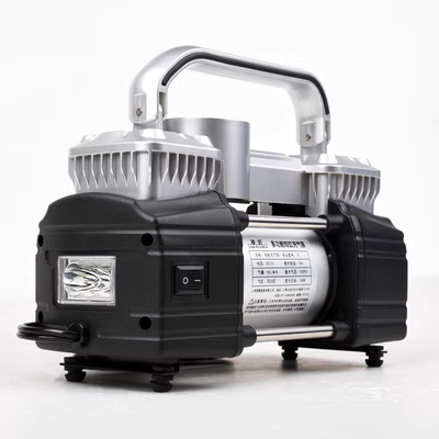 Lingjiang máy bơm không khí ô tô xi lanh đôi áp suất cao công suất cao SUV đa chức năng máy bơm hơi lốp xe bơm 12V đồng hồ áp suất lốp xe
