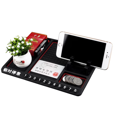 2021 Mới Ô Tô Di Động Điện Thoại Thảm Chống Trơn Trượt Trang Trí Nội Thất Xe Hơi Tiếp Liệu Bộ Sưu Tập Cho Nữ Mercedes-Benz lót ghế oto hạt gỗ