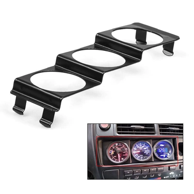 Khung dụng cụ ba lỗ 52mm được sửa đổi trên ô tô Khe cắm thẻ radio trên bảng điều khiển đa năng đồng hồ taplo ô to