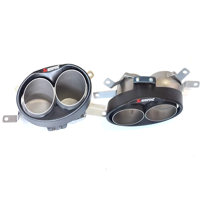 bướm ga điện tử Thích hợp cho sửa đổi ống xả dòng Audi A3A4A5A6A7 RS6 sợi carbon Bọ cạp bốn đầu giảm thanh họng con doi thuy luc ống xả ô tô