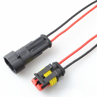 đầu cosse dây điện Đầu nối chống nước ô tô 2P 2 lỗ 2 dây HID cắm ổ cắm nam và nữ đầu nối chống nước đầu nối dây khớp nối dây điện đầu cosse dây điện