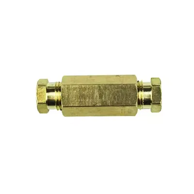 Ống dầu nối hai đầu trực tiếp ba chiều bôi trơn liên kết ống dầu liên kết bên trong ống nylon Ống đồng M8 6 con đội thủy lực 1 tấn bướm ga