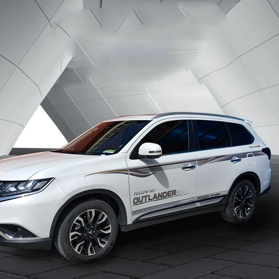 16-21 Mitsubishi Outlander dán xe kéo dải màu trang trí xe hoa Outlander sửa đổi nhãn dán đặc biệt tem xe oto 4 chỗ decal dán xe ô to tải