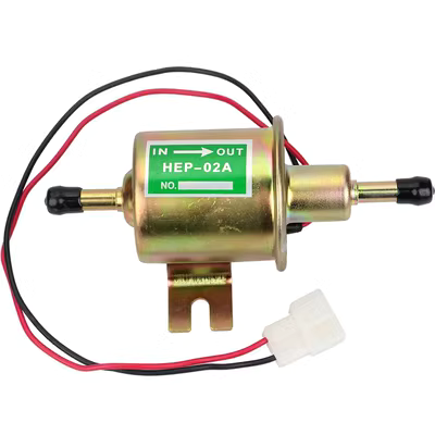 nắp xăng Sửa đổi ô tô nói chung 24V đồng nguyên chất HEP-02A bơm dầu điện tử bơm nhiên liệu bơm dầu máy bơm động cơ diesel Nguồn điện một chiều nắp xăng lọc xăng