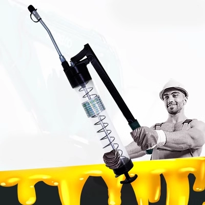 Nhập hướng dẫn sử dụng súng trong suốt súng Bơ Nhật Bản Kobelco600 Máy đào bôi trơn dầu cao áp suất cao và rò rỉ công suất cao máy bơm mỡ xe ô tô máy bơm mỡ cầm tay