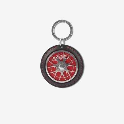 bọc vô lăng da bò khâu tay SC | Hub Leather Keychain Sáng tạo Trang trí bằng kim loại Món quà ban đầu Cá tính Đơn giản Mercedes-Benz BMW bọc vô lăng da thật khâu tay bọc vô lăng da bò
