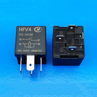 HFV4/012-1H1GR 12VDC 40a Rơle ô tô công suất cao Hạ Môn Hongfa/HF mới ký hiệu rơ le nhiệt rơ le thời gian 24h