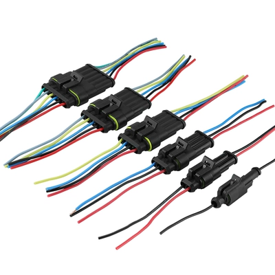 đầu cos nối dây điện 2P Xe Dây Cắm Chống Nước Đầu Nối HID Ổ Cắm Nam Nữ Mông Khớp 2 Lỗ Mông Cắm cos nối thẳng cos nối