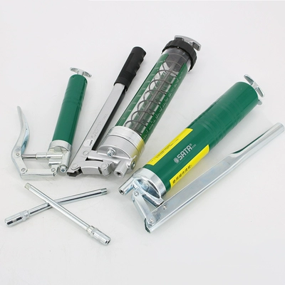 bơm mỡ bằng chân sata Shida dụng cụ súng bắn mỡ bằng tay áp suất cao tiết kiệm nhân công chuyên nghiệp cấp đơn áp suất đôi thanh dầu công suất lớn đầu bơm mỡ bò bơm mỡ bò bằng tay